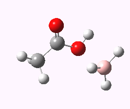 Acyloxyborane, IRC transition state for dihydrogen elimination