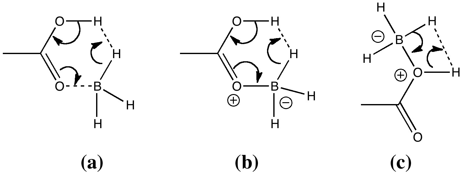 Acyloxyborane, transition state for dihydrogen elimination