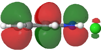 HOMO for 5,5 benzidine rearrangement. Click for 3D.