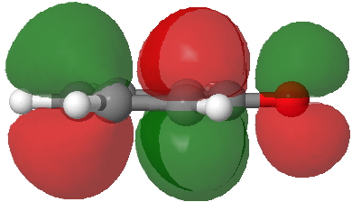 HOMO for 5,5 benzidine rearrangement. Click for 3D.