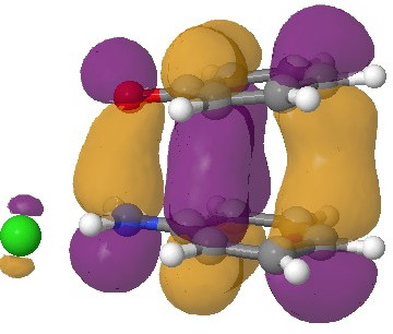 The HOMO. Click for  3D.