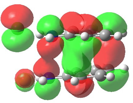 HOMO for 5,5 benzidine rearrangement. Click for  3D.