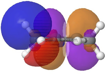 C-H/alkene interaction. Click for  3D.