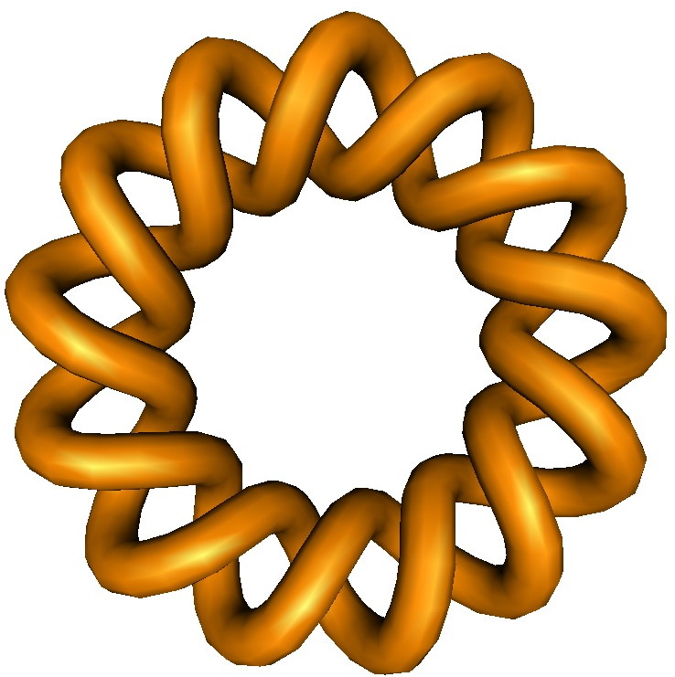 A torus knot of order  [2,13].