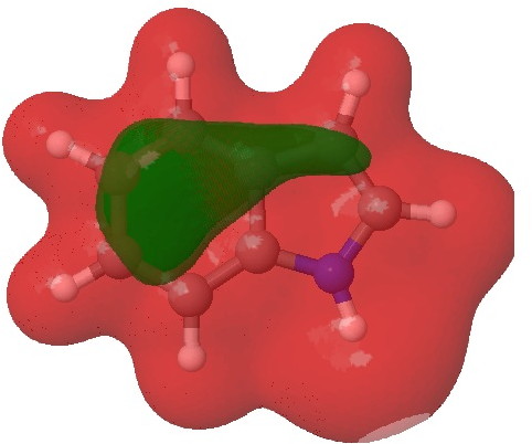 Molecular electrostatic potential. Click  for 3D.