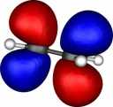 The pi star orbital in ethene (3-21G*)
