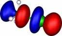 The anti-bonding sigma star molecular orbital of chloroomethane