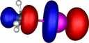 The anti-bonding sigma star molecular orbital of iodoomethane